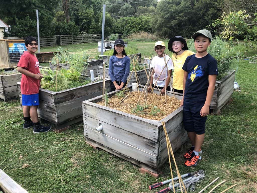 Primary students enjoy education outdoors at Caulfield Grammar's Yarra Junction Campus