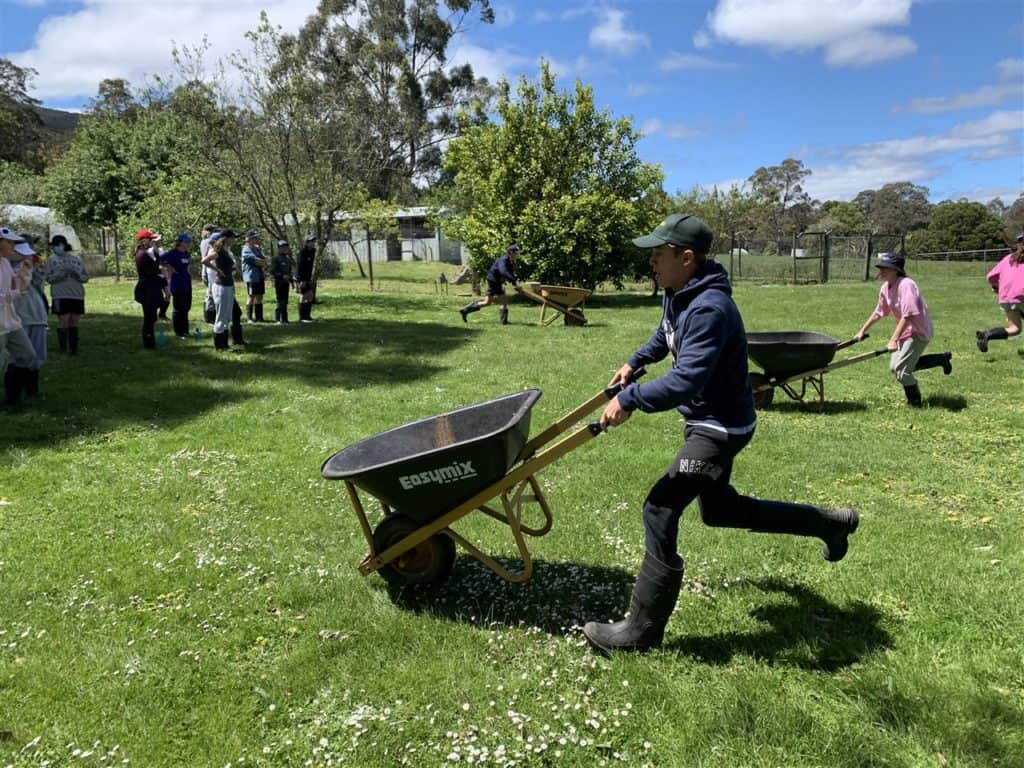 Primary students enjoy education outdoors at Caulfield Grammar's Yarra Junction Campus
