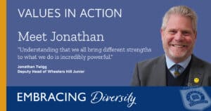 Values in Action – staff profile of Jonathan Twigg, Deputy Head of WHJ